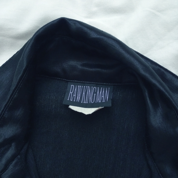 DONATED! Vintage Black Short Sleeve Blouse - Picture 6 of 6